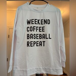 White Graphic Sweatshirt